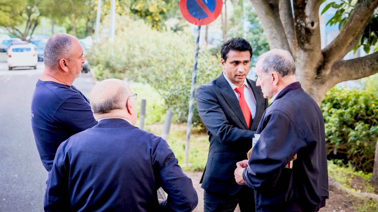 Visita de trabalho à Rua Avelar Brotero em Carnaxide