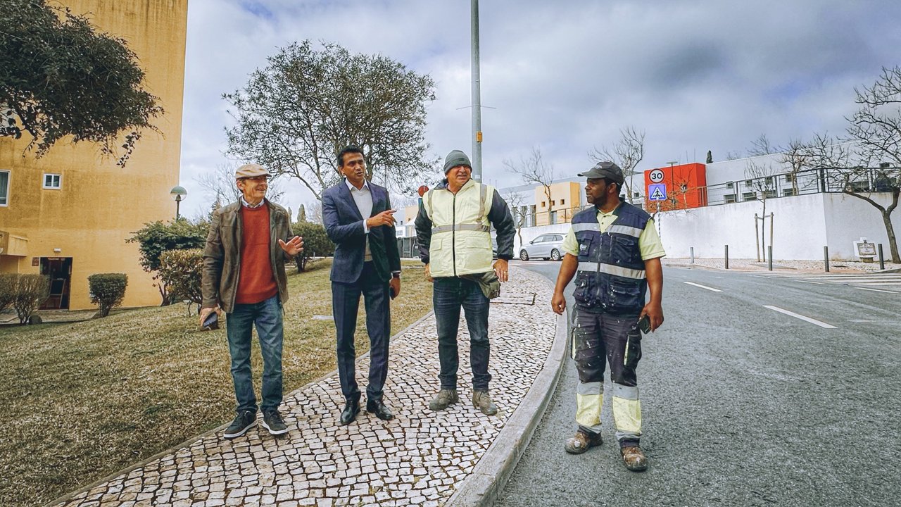 Visita do Presidente Inigo Pereira a Queijas