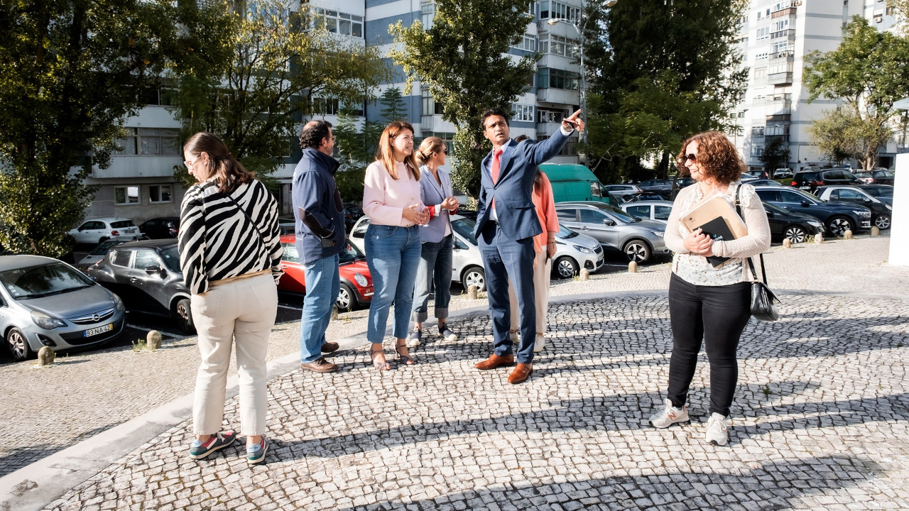 Visita de trabalho à Praceta Prof. Dr. José Sebastião e Silva