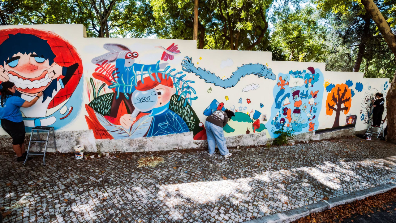 Street Art na Escola Camilo Castelo Branco