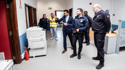 Visita à Esquadra da PSP de Queijas
